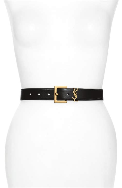 ysl black belt womens|YSL belt on person.